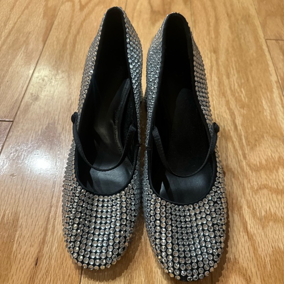 Mango Shoes - MNG Silver Rhinestone Women's Shoes